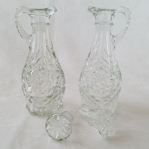 Two Glass Cruets